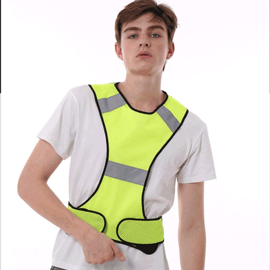 Gilet de Sécurité Veste Gilet réfléchissant la sécurité de la Circulation de la Circulation Nocturne Marche la Plus appropriée Plein air Gilet de Sécurité