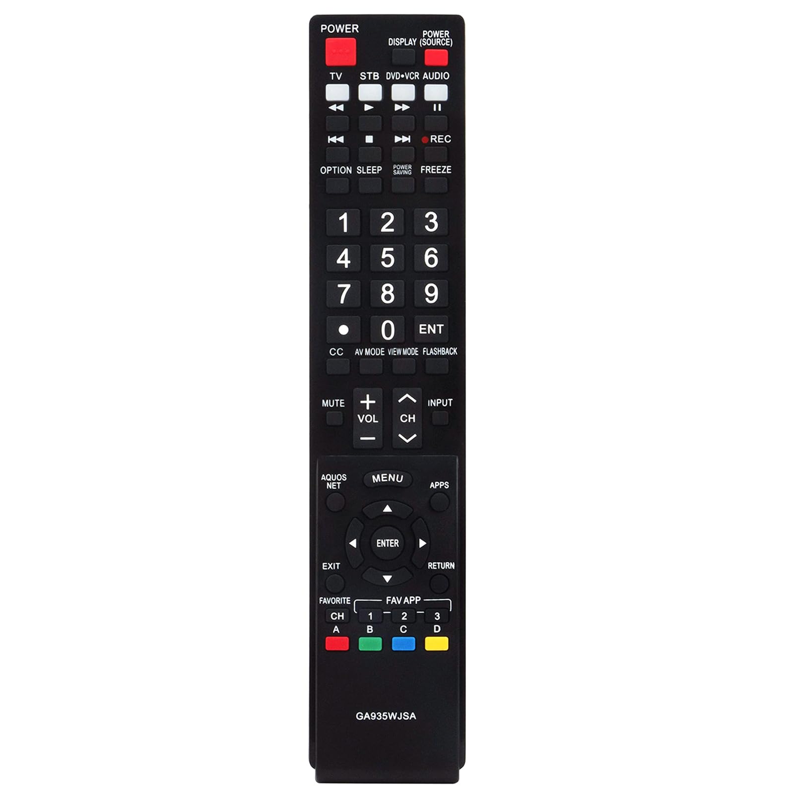 Amazon.com: GA935WJSA Replace Remote fit for Sharp AQUOS TV