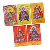 Utilisation polyvalente : adaptée à une collection ou comme d'affaires, cette carte sert à de multiples fins, décoration à un signe de chance et de protection, carte amulette de , carte de fortune tai sui