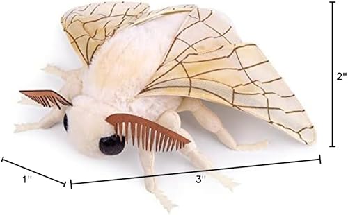 Miniatura 8 de ZHONGXIN MADE Juguete de peluche grande de polilla de seda  Animales de peluche realistas de 16 pulgadas, juguetes de polilla de alas grandes