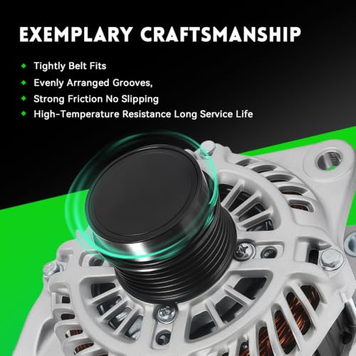 Image of 11231N Alternator for Chrysler 200 2011-2013, Sebring 07-10, Fit for Dodge Avenger 08-13, Caliber and Jeep Compass 07-12, Patriot 07-17, A2TJ0481 AMT0194 VMT0194 4801323AC 4801323AD