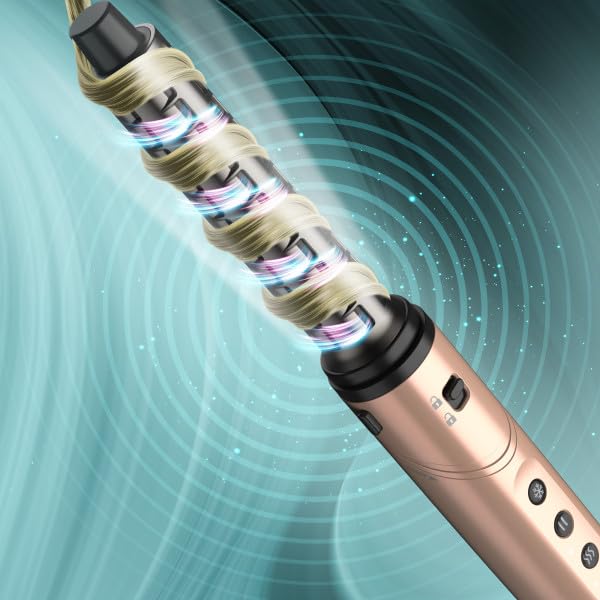 REVAMP Dynamic Radiance Pro Blow Dry Styler 7 in 1 – Motore Brushless, Asciugatura Rapida, Volume, Spazzola Retrattile, Ricci Automatici, 6 Accessori per lo Styling, Beauty Bag