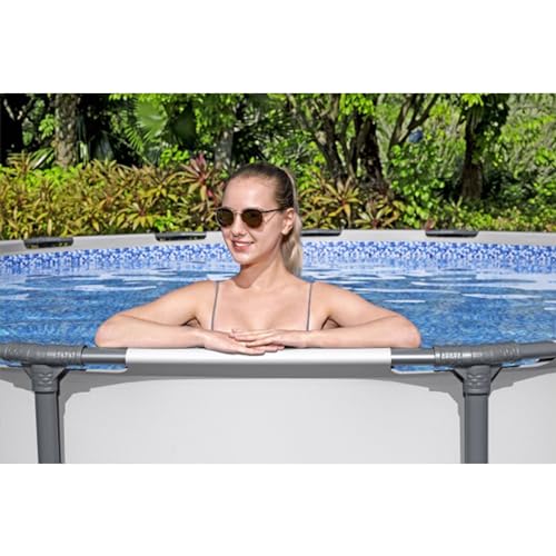 Bestway 56690E Steel Pro Max 15 Foot By 48 Inches Round Above Ground Family Swimming Pool Set Outdoor Steel Frame thumb #8