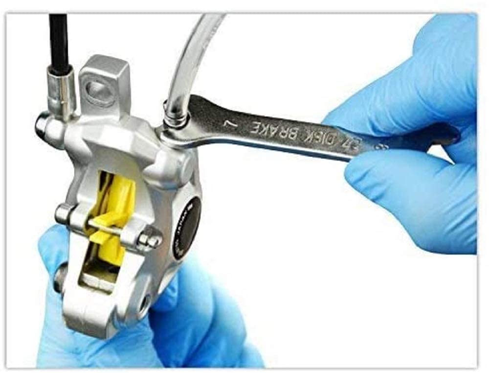 Bicicletta disco freno idraulico DOT olio minerale Bleed Kit Tools per Shimano, SRAM, AVID, TEKTRO, MAGURA, Tekro, Riparazione HS33 Serie MTB Road Bike Brake Strumento (Upgraded)