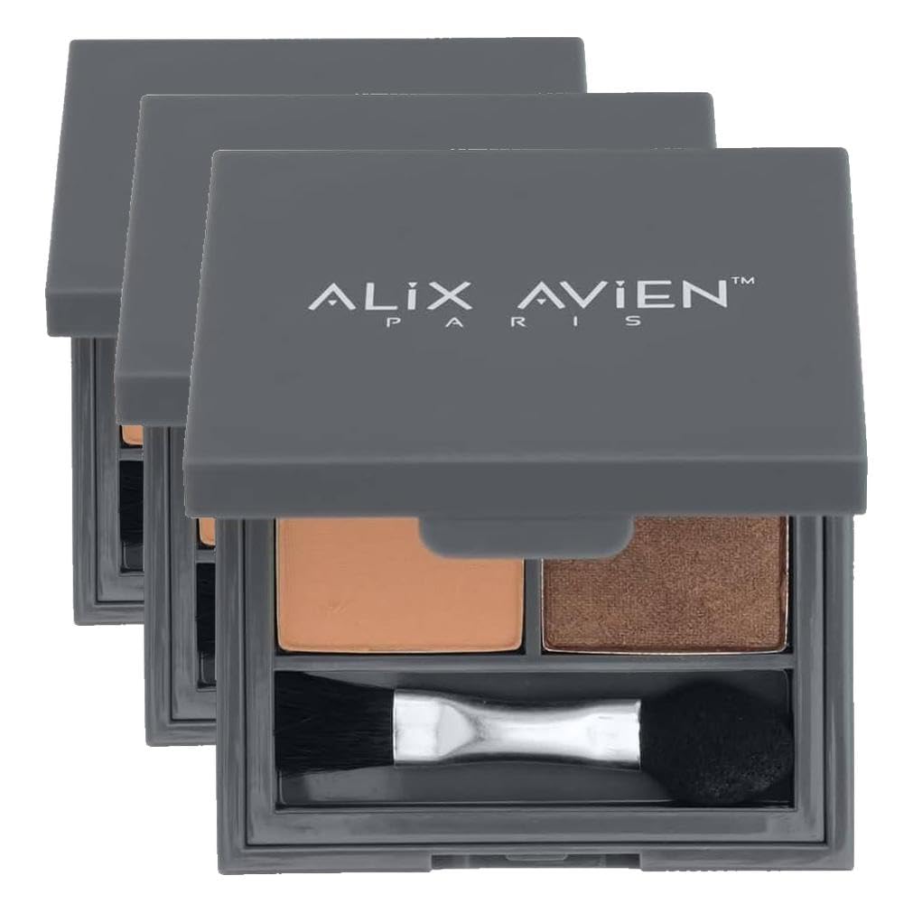 ALIX AVIEN Göz Farı Duo Eyeshadow 205 Warm Nude & Pearly Peanut 3 g (3 paketi)