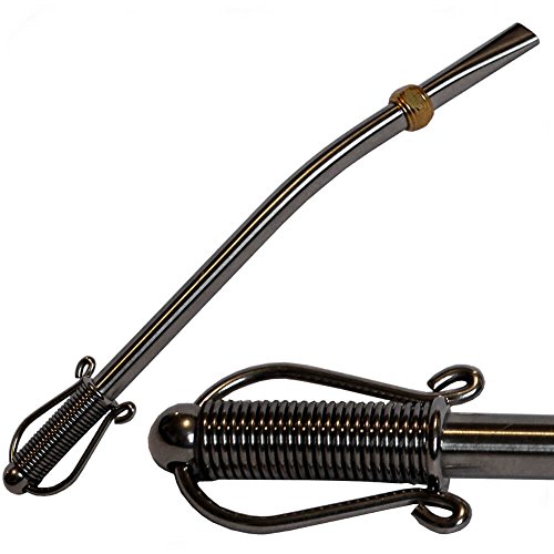 Gaucho Bruno Bombilla à boire Yerba Mate inoxydable Steel Guitar double filtre