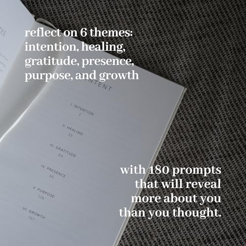 Image of INSIDE THEN OUT Dig Deeper Journal - Guided Daily Journal with 180 Undated Prompts for Intention, Healing, Growth, Gratitude, Self Love & Discovery - Self Care Routine Gift for Women and Men