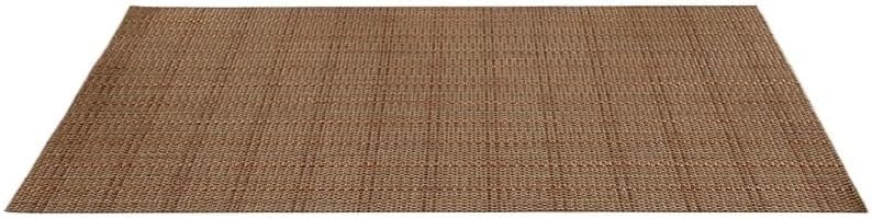 Insulated Placemat Solid Color Western Placemat Wear-Resistant Hotel Wash Non-Slip Placemat Coaster(Black)