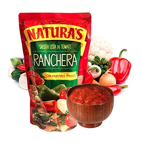 Naturas Salsa Ranchera - Salsa Lista de Tomate con 100% Vegetales frescos,...