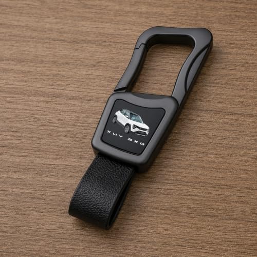 Image of Greenworld Scratch proof Fob Key Heavy Duty Keychain Compatible With New Mahin-dra Scorpio /bolero /xuv700 /xuv300 /3xo with new mahin-dra logo