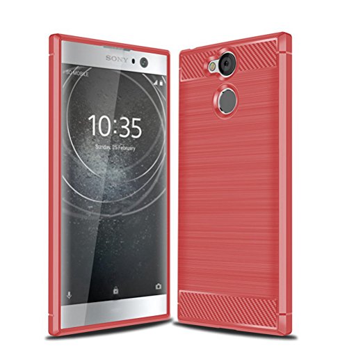Manyip Funda Sony Xperia XA2,Funda Fibra de Carbono Anti-Rasguño y Resistente Huellas Dactilares Totalmente Protectora Caso de Cuero Cover Case Adecuado para el Sony Xperia XA2