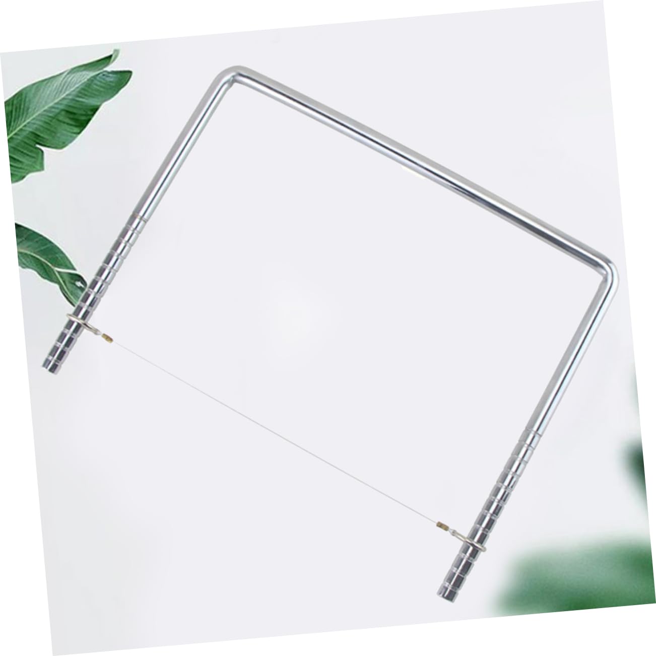 Cortador de Lodo de Acero Curvado, Alambre Ajustable, Plata