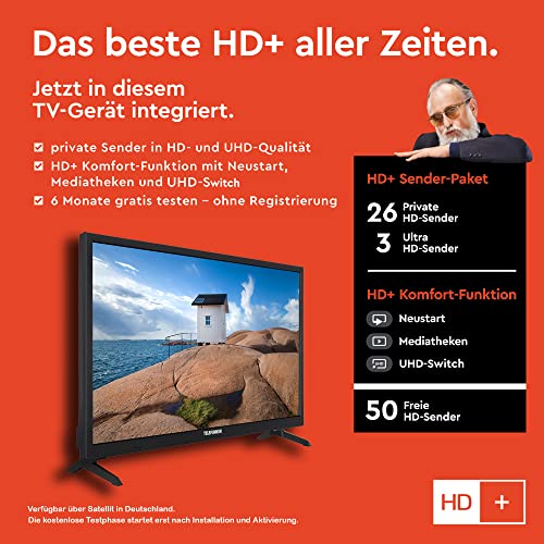Camping Fernseher Telefunken XH24K550V 24 Zoll HD TV