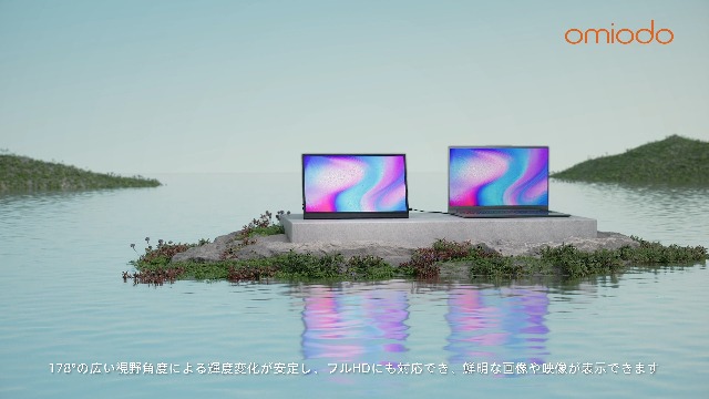 Amazon.co.jp: モバイルモニター Omiodo 15.6インチ ポータブル