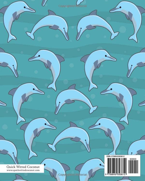 Dolphin Notebook, Ruled Pages, 8x10 - Image 2