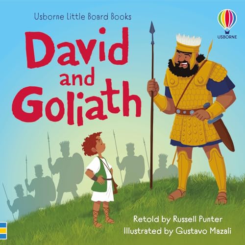 David and Goliath: A Delightful First Introduction to the Bible Story with Charming Illustrations, Simple Text, and QR Code for Audio Reading (Little Board Books)