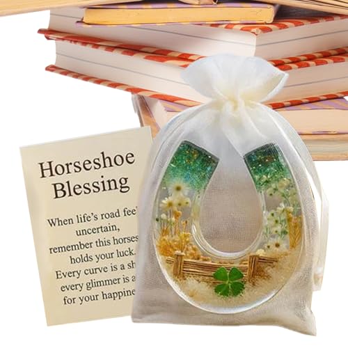 Herradura de Bolsillo, Recuerdo de Buena Suerte Pequeño, Herraduras de Bendición Coleccionables, para Mujeres y Mamás, Escritorio Estantería Mesilla Trabajo