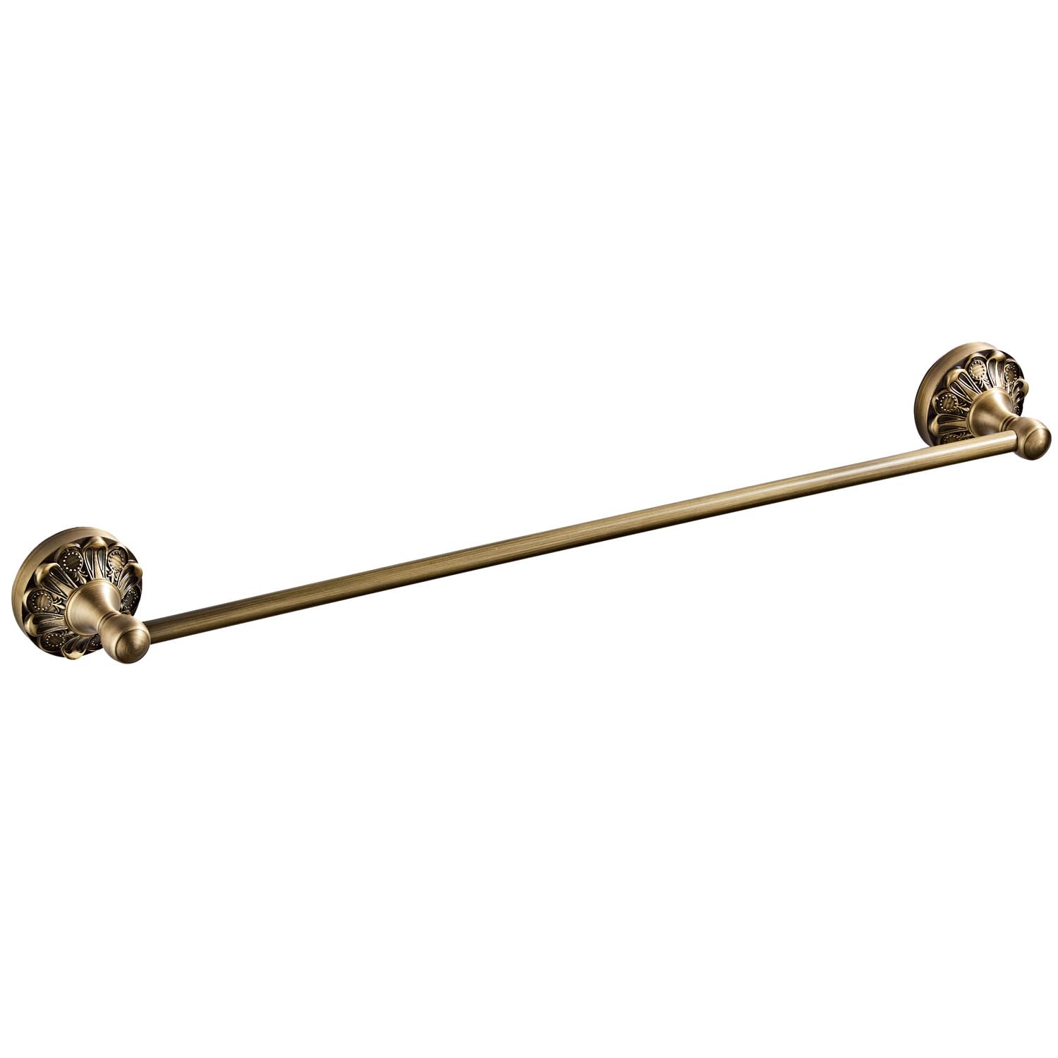 40cm Wall Mounted Bathroom Brass Towel Bar Antique Brush Bronze Towel Bar Kitchen Dish Cloths Bar Hanger for Bathroom Kitchen Vintage Bronze Decorative Towel Holder