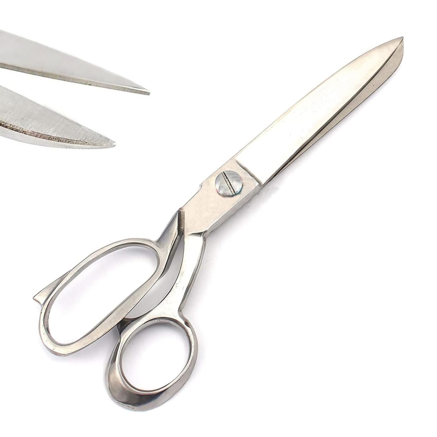 Tailor Scissors, 14" Sewing Dressmaking Upholstery Fabric Cutting Taylor Shear Silver Handle