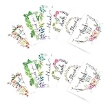 Cartes de remerciement flora - une finition exquise et un design généreux offrent un meilleur plaisir visuel, des cartes de vœux créatives