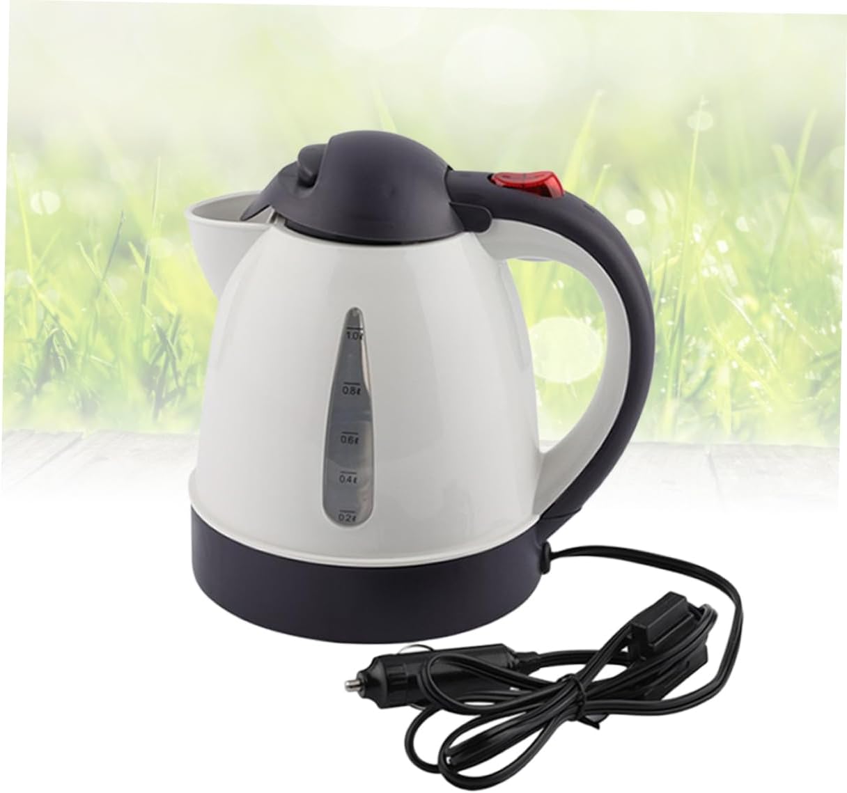 PRETYZOOM 150w Stainless Steel Interior Electric Kettle Auto Boil- Hot Water Pot Electric Kettle for Car
