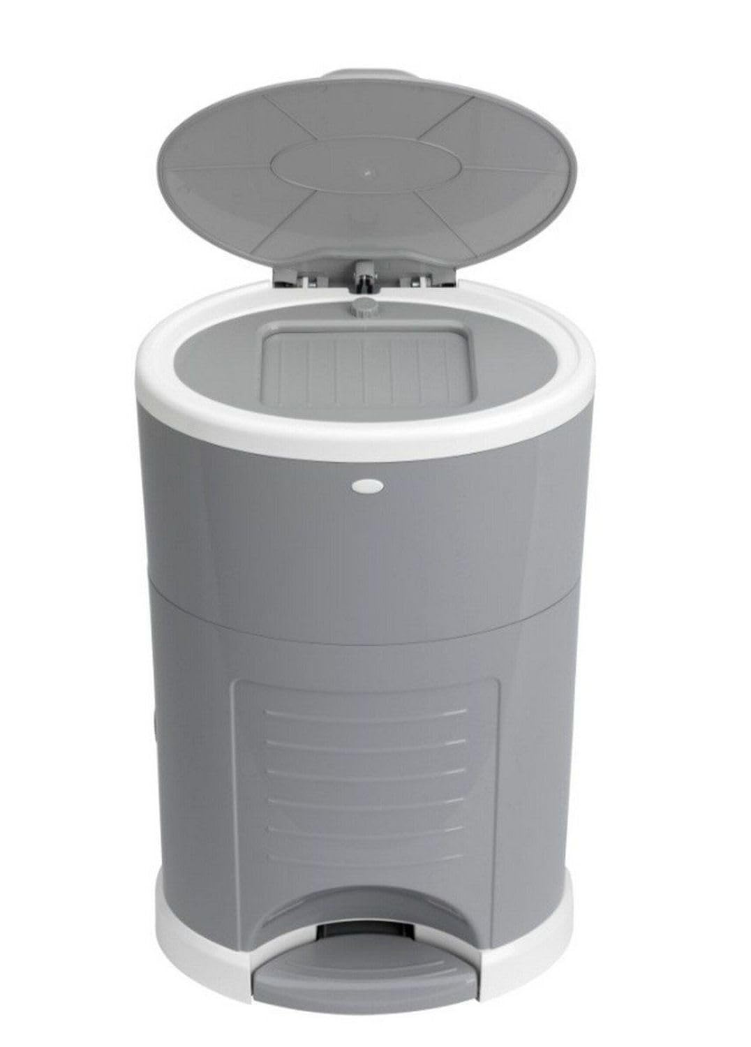Korbell KM250DSG - Standard - Contenitore per vestiti per pannolini, economico, ecologico, a pedale, capacità di 240 strati, grigio, 16 L