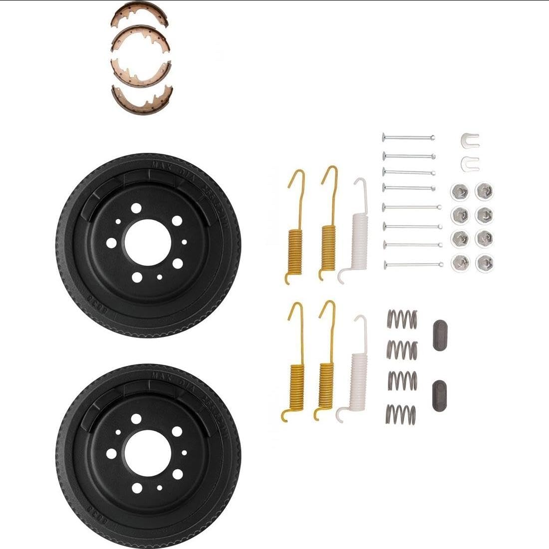 Drum Brake Hardware Kit Drum Brake Shoe for Jeep Comanche 1986 1987 2.1L 126cid L4 DIESEL Turbocharged, for Jeep Comanche 1986 1987 2.5L 150cid L4, for Jeep Comanche 1986 2.8L 173cid V6