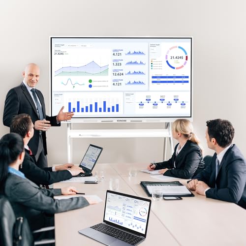Image of Smart Board for Classroom, 75 inch 8+128 GB Interactive Smartboard Built-in Android OS & Open App Ecosystem - 4K Touchscreen Electronic Digital Whiteboard for Home Office School Studio Display
