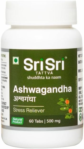 SRI SRI TATTVA Ashwagandha Tablet,60 (500mg)