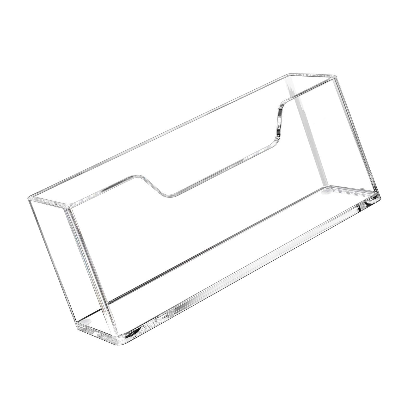 Transparent Acrylic Tissue Paper Dispenser Vertical Space Efficient Tray for Kitchen Bathroom Countertop Acrylic Bathroom Counter Organizers