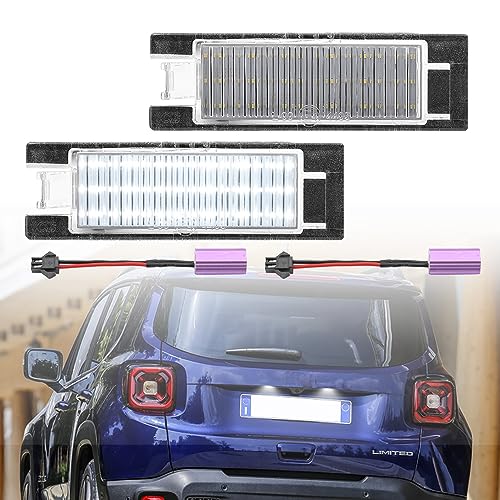 2 x LED-Kennzeichenbeleuchtung, kompatibel mit Je.ep Renegade Canbus