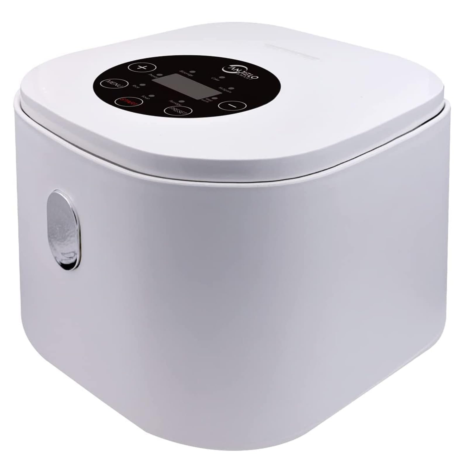 THEGA Cuociriso - Cuociriso E Funzione di Riscaldamento A Vapore (2,5 L) Rivestimento in Acciaio Inox 201, Cuociriso con Cestello per Cottura A Vapore, con Spatola E Misurino, per 1-4 Persone