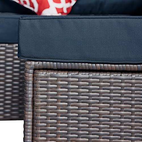 Melko Gartenmöbel Sitzgruppe Polyrattan Outdoor Möbel Lounge Rattanmöbel Essgruppe Set 8 teilig Balkon Sofa Ecklounge… – Bild 5