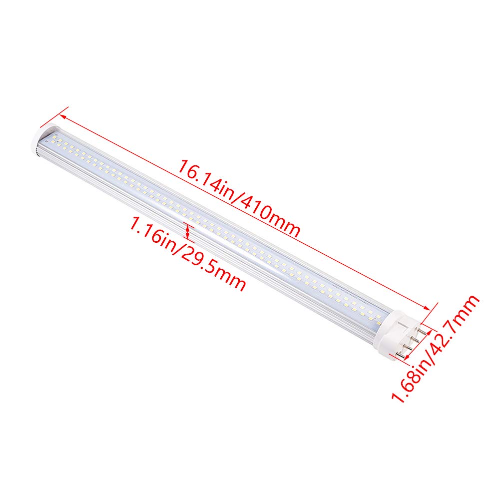 Othmro AC85-265V 18W 6000K LED Light Horizontal Connection Light Tube 2G11 Transparent Cover 1PCS - Image 3