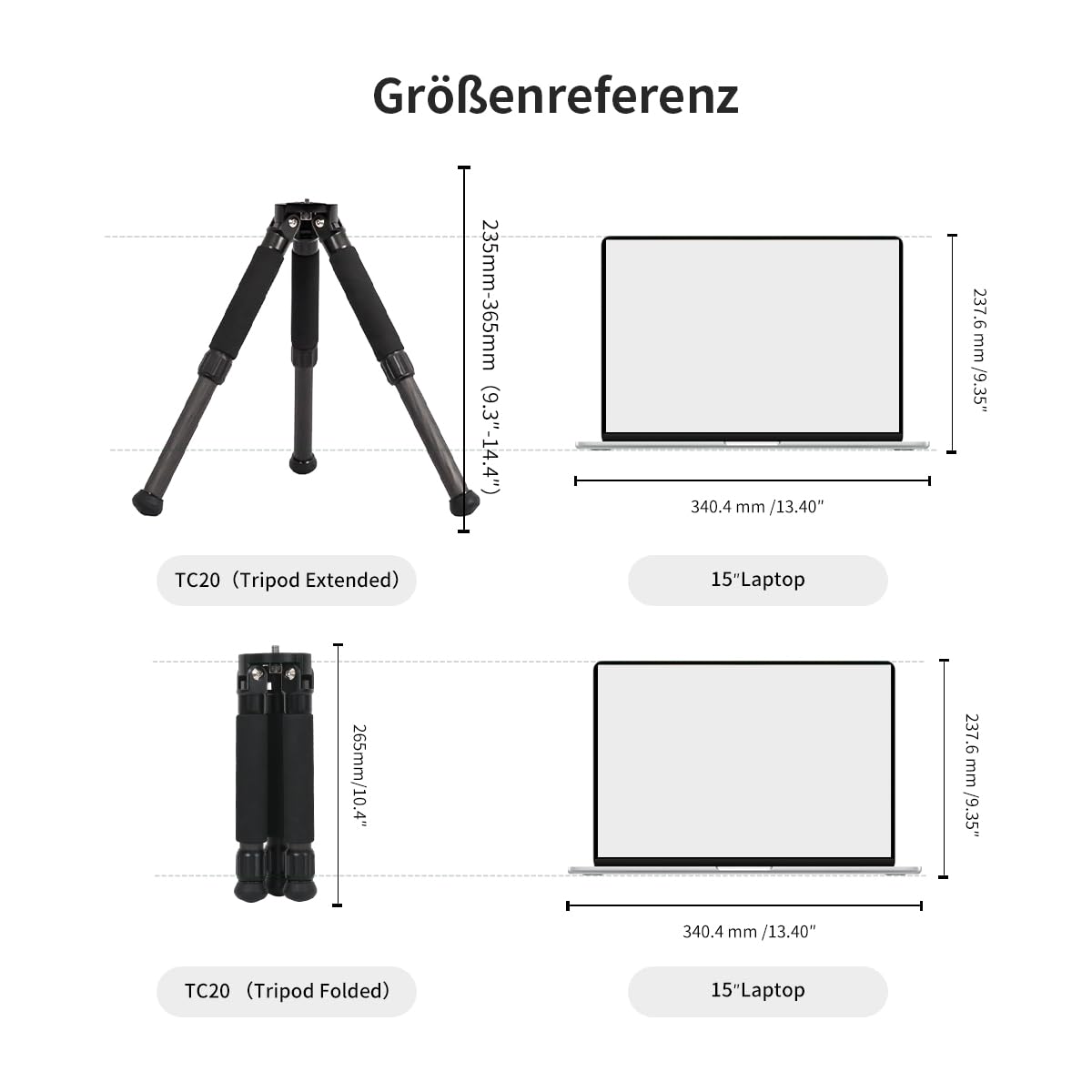 ZWO Seestar Stativkopf TH10 & Stativ TC20 für Seestar Smart-Teleskop, Fluidkopf für Äquatorialmodus, 360° Schwenk- und ±90° Neigefunktion, kompatibel mit DSLR-, System- und Videokameras TH10+TC20