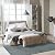 Orgthin 20PC Carpet Tiles Peel and Stick, Self Adhesive Carpet Floor Tile 24" x 24", Light Grey Soft Padded Flooring Sticker, Home Decor for Bedroom Living Room Office, 20 Tiles per Box