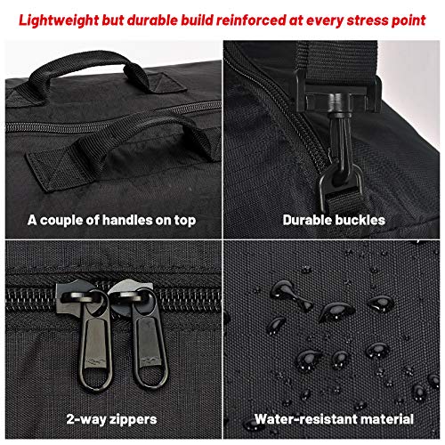 MIER Foldable Cargo Duffel Bag Heavy Duty Nylon Travel Duffle, 140L