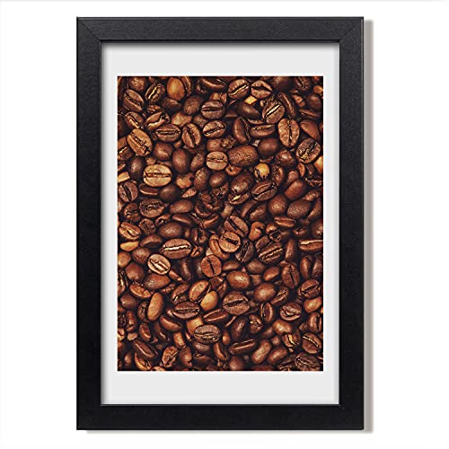 Cadre en bois grains de café Tulup décor de cuisine moderne format 20x30 cm