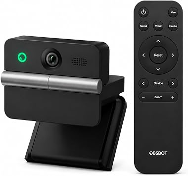 OBSBOT Meet Flip Foldable 4K Webcam Bundle with Remote Controller