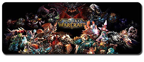 CAIYI World of Warcraft Tapis de Souris de Jeu specialize,Gaming Gamer, Tapis de Table d'ordinateur Grand, Tapis de Table de Bureau,WOW Cover