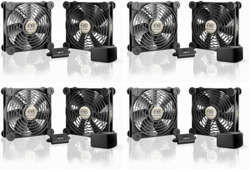 Image of AC Infinity MULTIFAN S7-P, Quiet Dual 120mm AC-Powered Fan with Speed Control, UL-Certified for Receiver DVR PlayStation Xbox Component Cooling (Pack of 4)