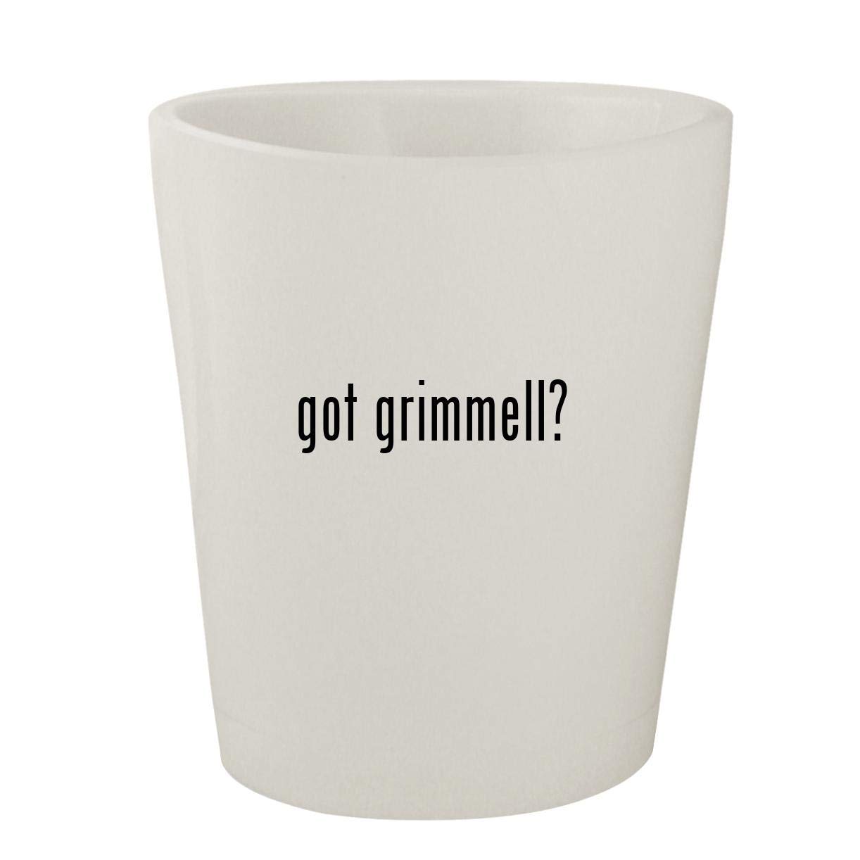 got grimmell? - White Ceramic 1.5oz Shot Glass