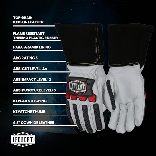 Ironcat 6244/XL Welders Gloves Natural XL