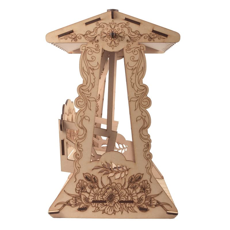 CRAZYINK Wooden LADOO Gopal JHULA for Home Swing for GOD LADOO Gopal Idol Decorative Krishna Jhula by CRAZYINK (442) 3