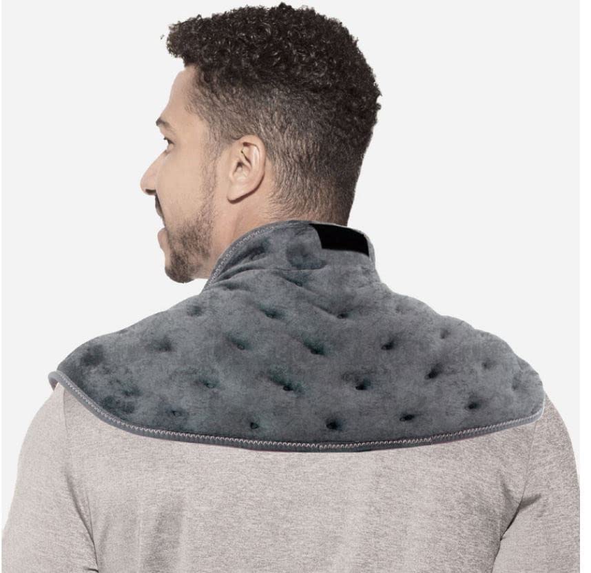 Toriox Microwavable Heated Rapid Relief Neck & Shoulder Wrap Moist Heat Heating Pad & Ice Pack for Instant Pain Relief, Tension, Stress, Upper Back