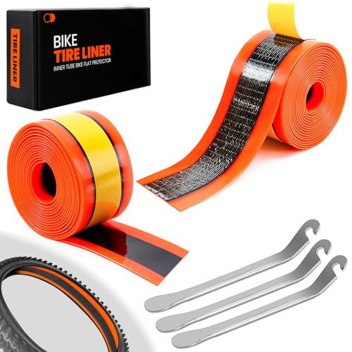 NCTNCX Cinta antipinchazos para bicicleta, 2 unidades, compatible con neumáticos 20, 24, 26, 27,5, 28, 29, 700C, 4 cm - 230 cm