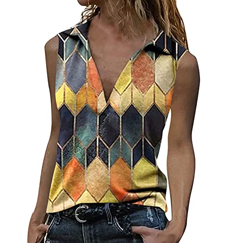 Top sin mangas cuello de moda para...