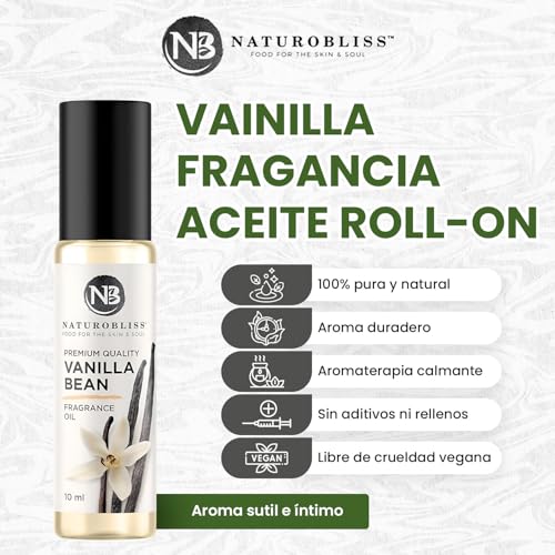 Image of NaturoBliss Vanilla Perfume, Fragrance Oil Roll On 10 ml