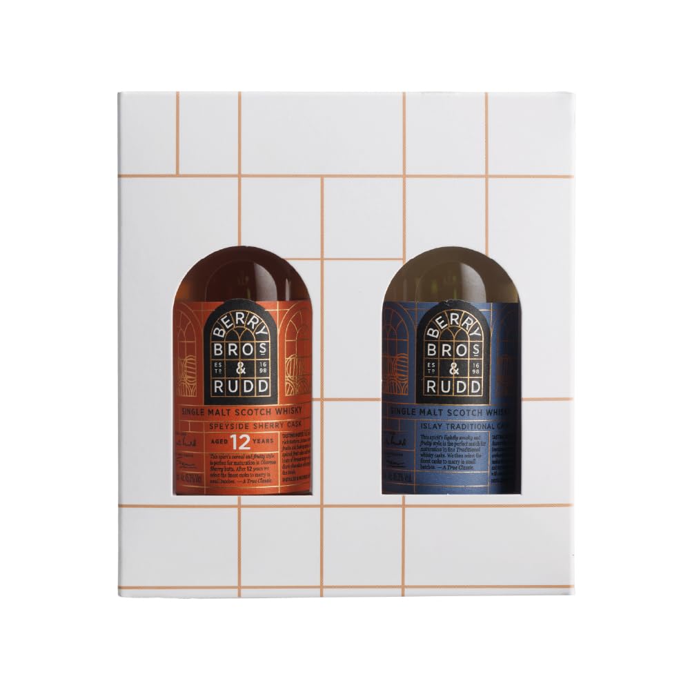 Berry Bros. & Rudd Classic Single Malt Whisky Discovery Gift Pack, Sample Taster Pack 2 x 50ml Whiskey Deal of the Day, Serve Neat, On the Rocks or with a Dash of Water, Gift for any Whisky Lover