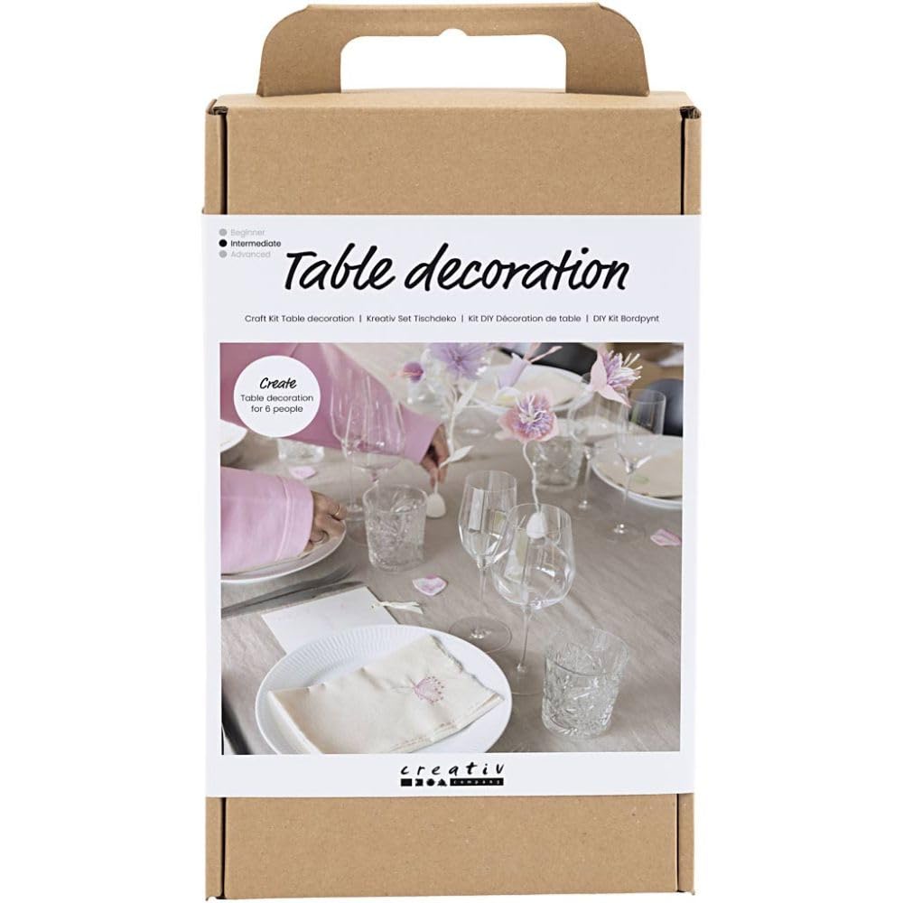 Craft Kit Table Decoration, pastel colours